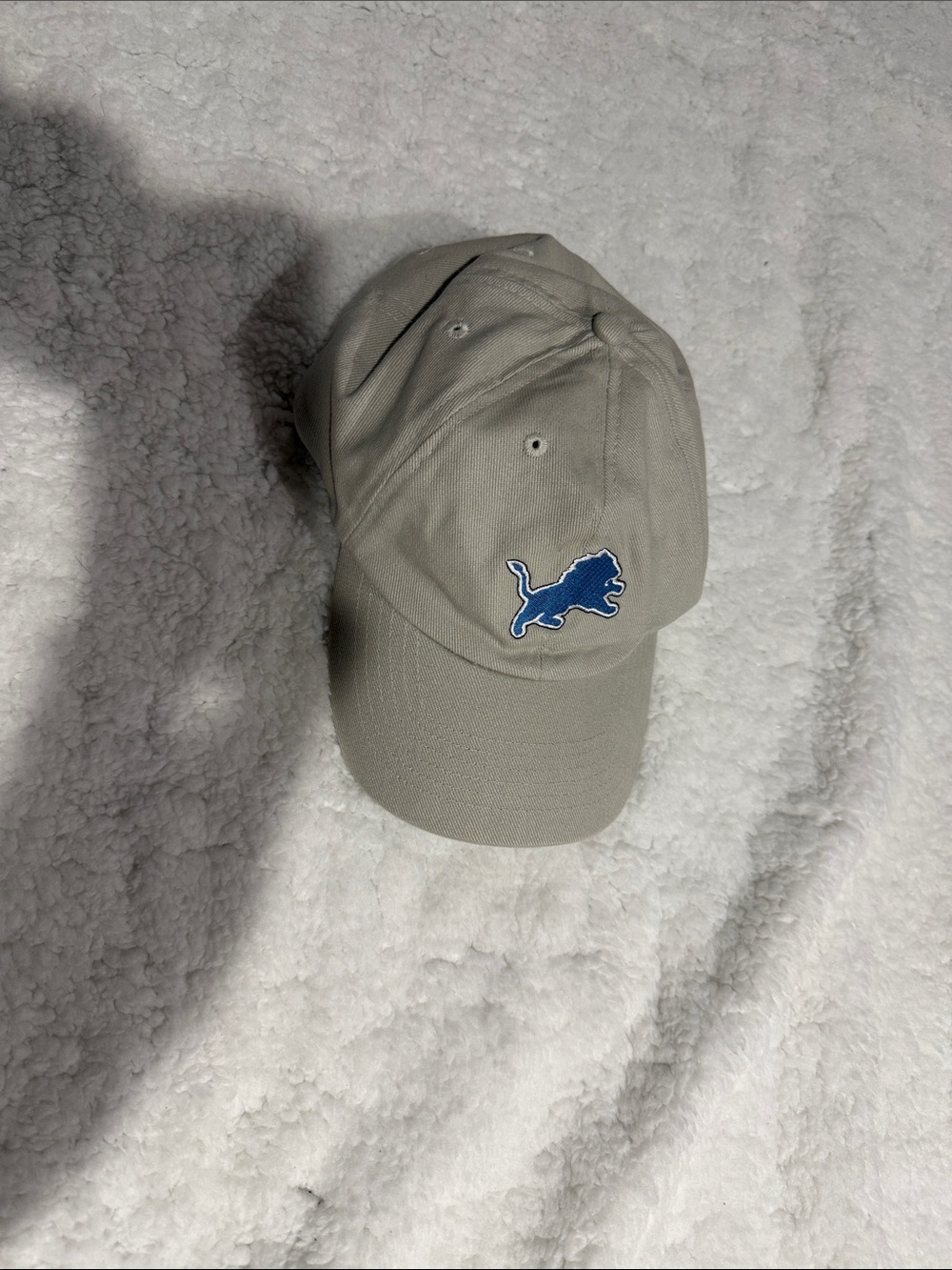 NFL Gray Cap with Blue Lion Logo